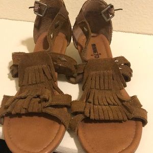 Minnetonka Fringe Sandals